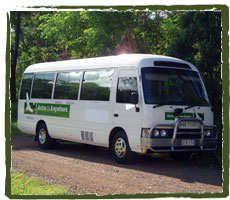 Air conditioned Whitsunday hire coach